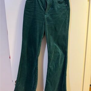 ROLLA'S Dark Green Corduroy Flare Jeans